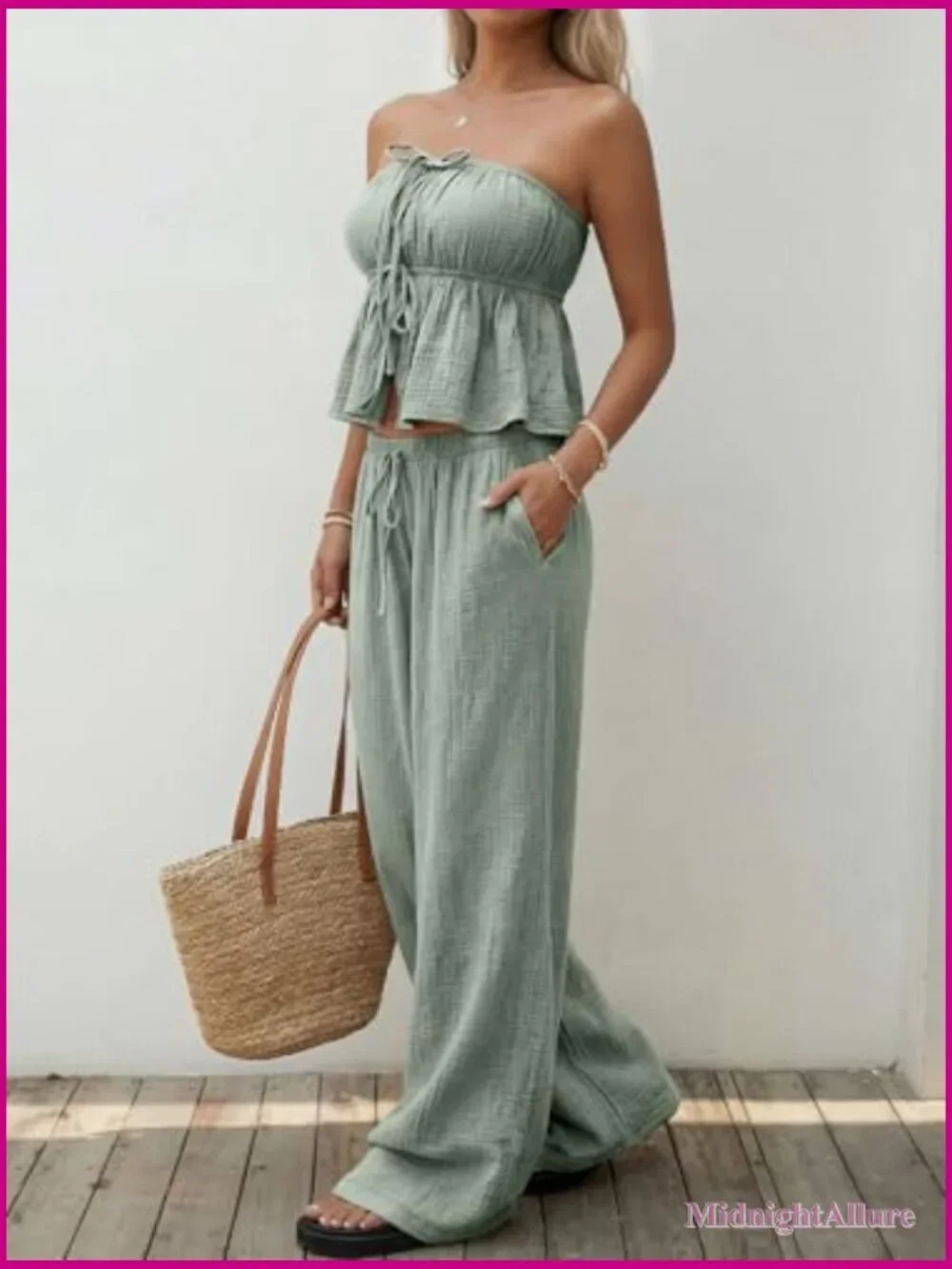 2 Piece Set Women Summer Vacation Beach Outfit Lounge Matching Casual Clothes
